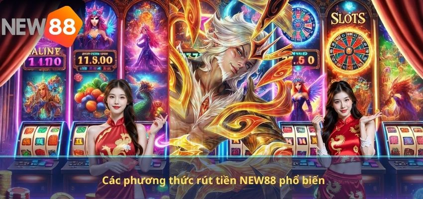 Các phương thức rút tiền NEW88 phổ biến