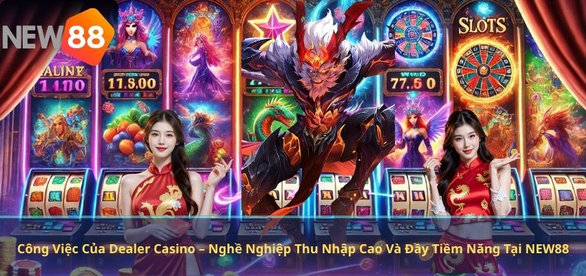 Công Việc Của Dealer Casino – Nghề Nghiệp Thu Nhập Cao Và Đầy Tiềm Năng Tại NEW88