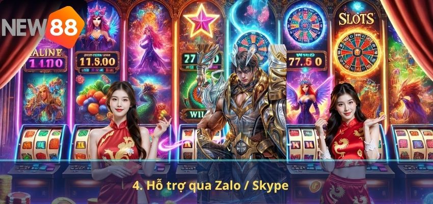 4. Hỗ trợ qua Zalo / Skype
